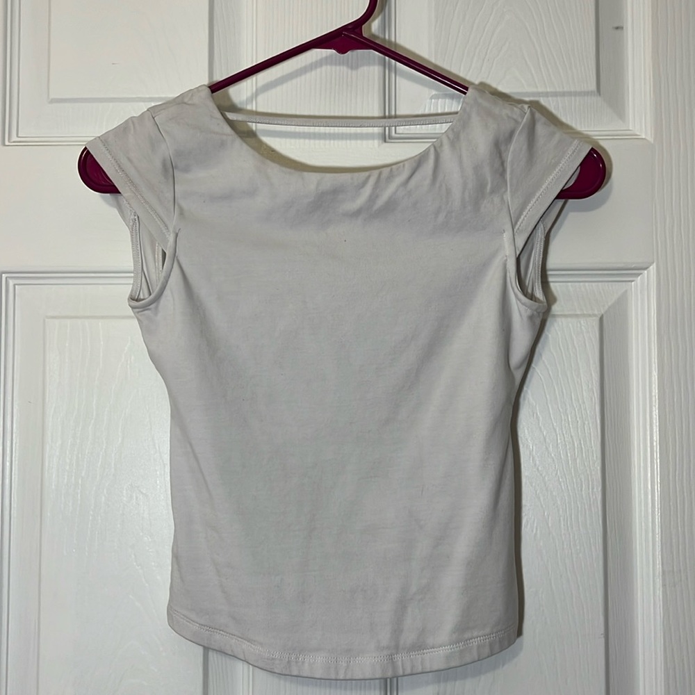 white backless top